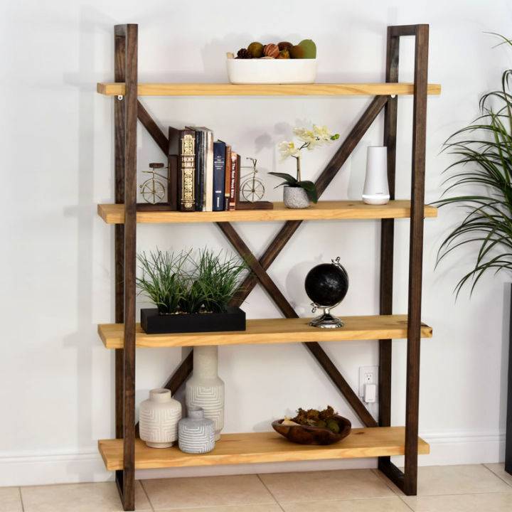 Building a Rustic Bookshelf With Storage