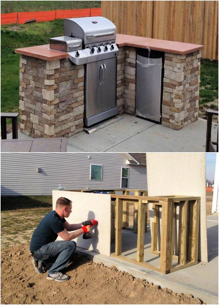 Cheap DIY Outdoor Kitchen