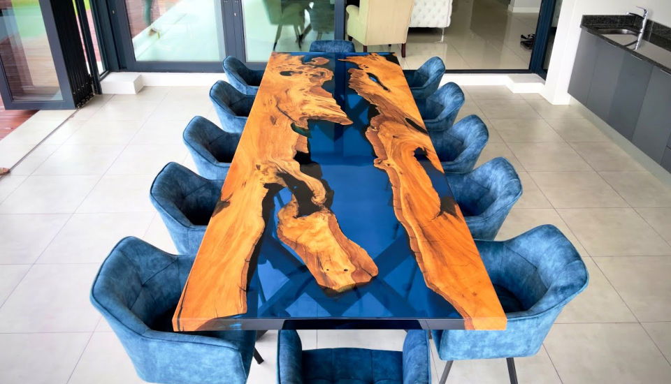 Cool DIY Epoxy River Table