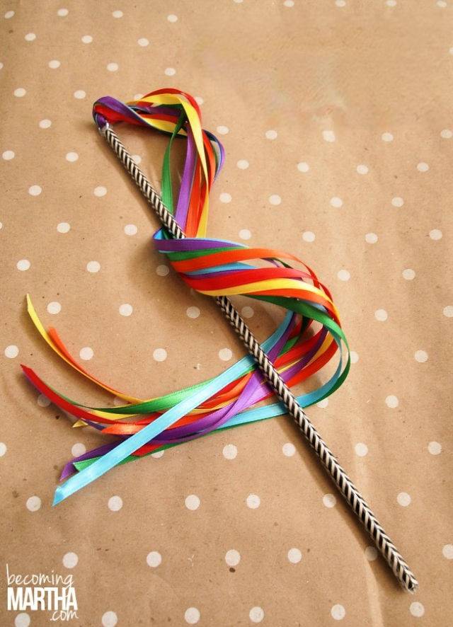 Cool DIY Ribbon Wands for Kids