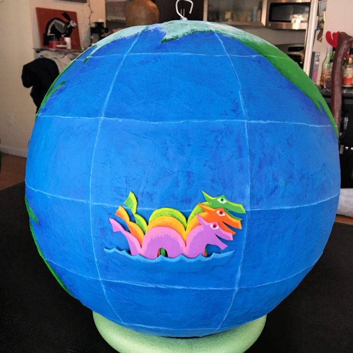 Cool Paper Mache Globe for Decorations