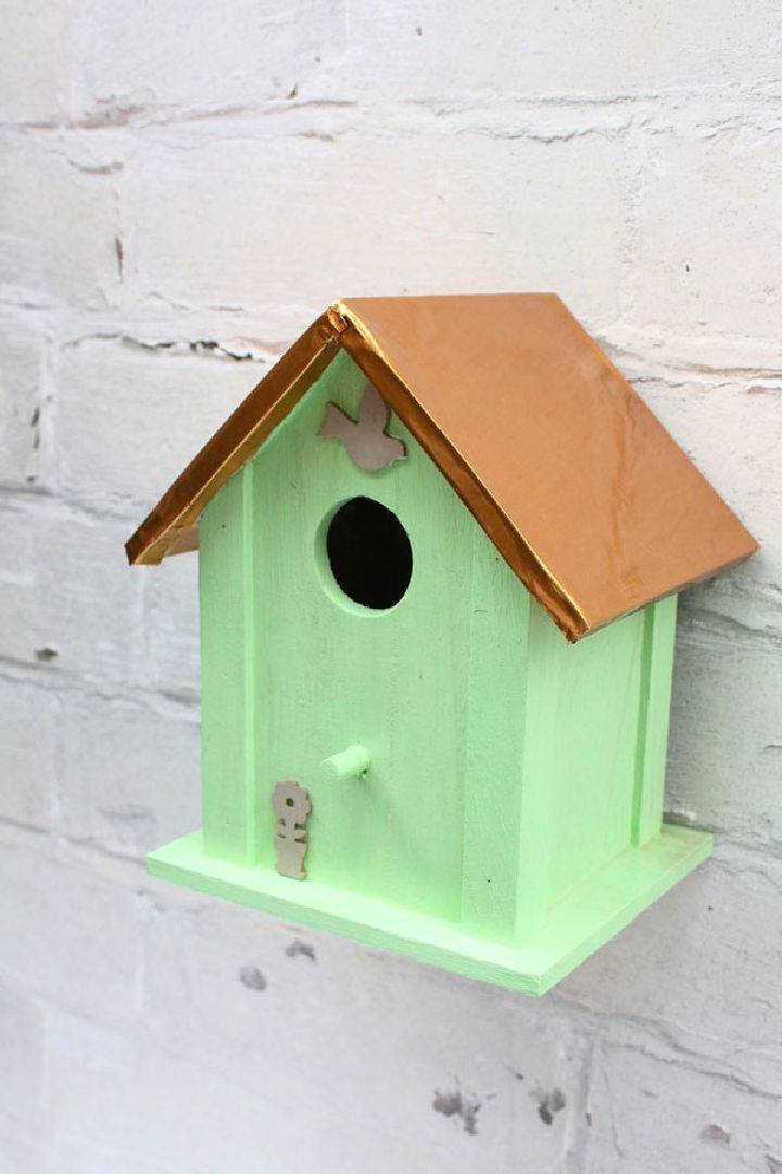 Copper and Mint Birdhouse Tutorial