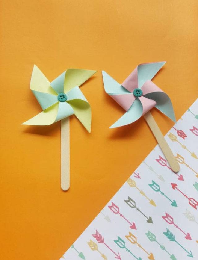 Create Paper Pinwheels With Kids