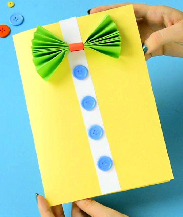 Creative Bow Tie Shirt Card