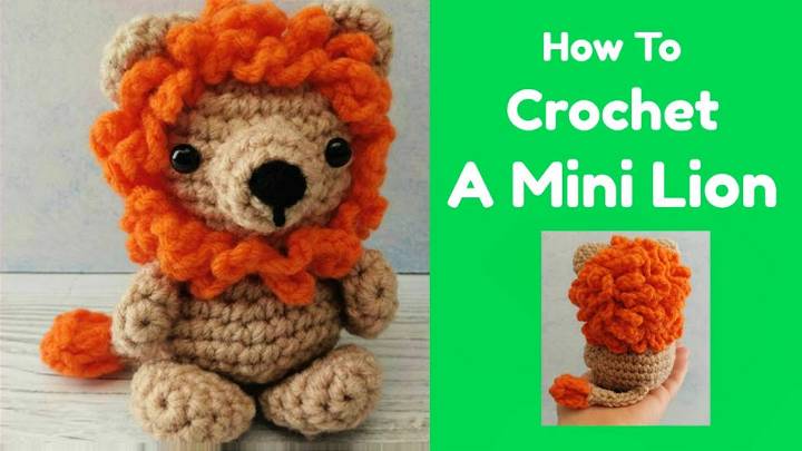 Crochet Mini Lion Pattern for Beginners