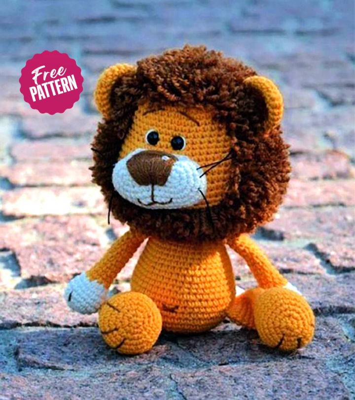 Crocheted Lion Amigurumi - Free Pattern