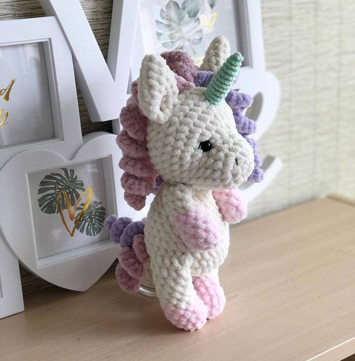 Crocheted Plush Unicorn Free Pattern