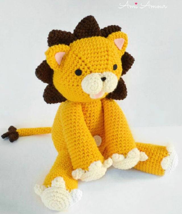 Cute Crochet Lion Amigurumi Pattern