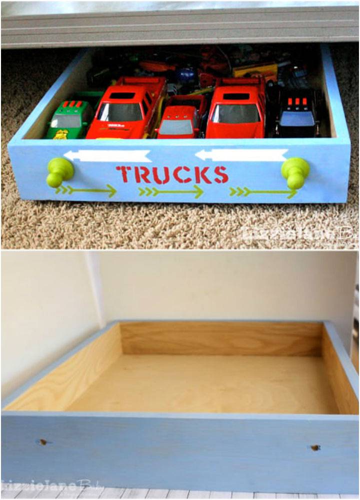 Cute DIY Rolling Toy Storage