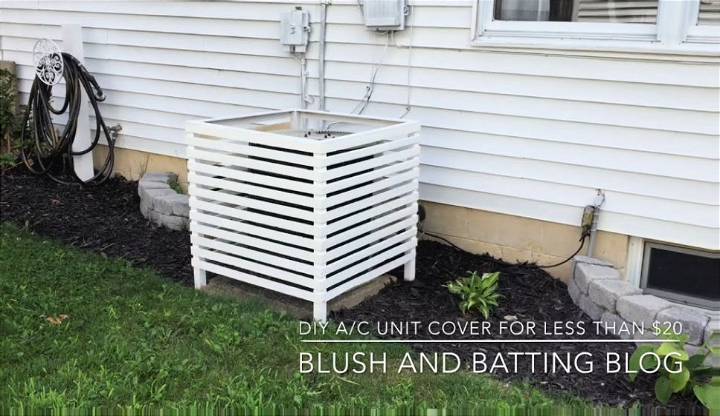 DIY Air Conditioner Cover Less Than $20