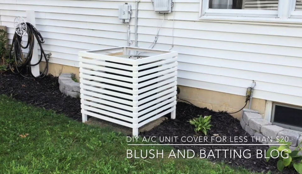 DIY Air Conditioner Cover Less Than $20