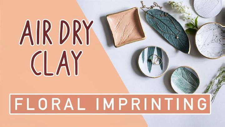 DIY Air Dry Clay Jewellery Trays