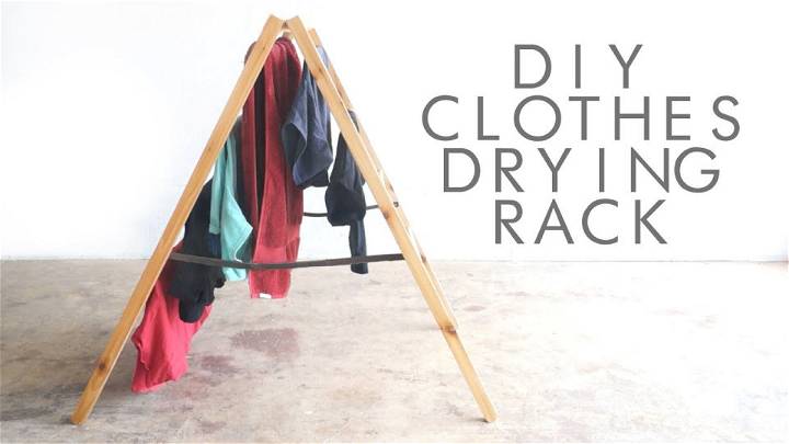 DIY Foldable Clothes Drying Rack