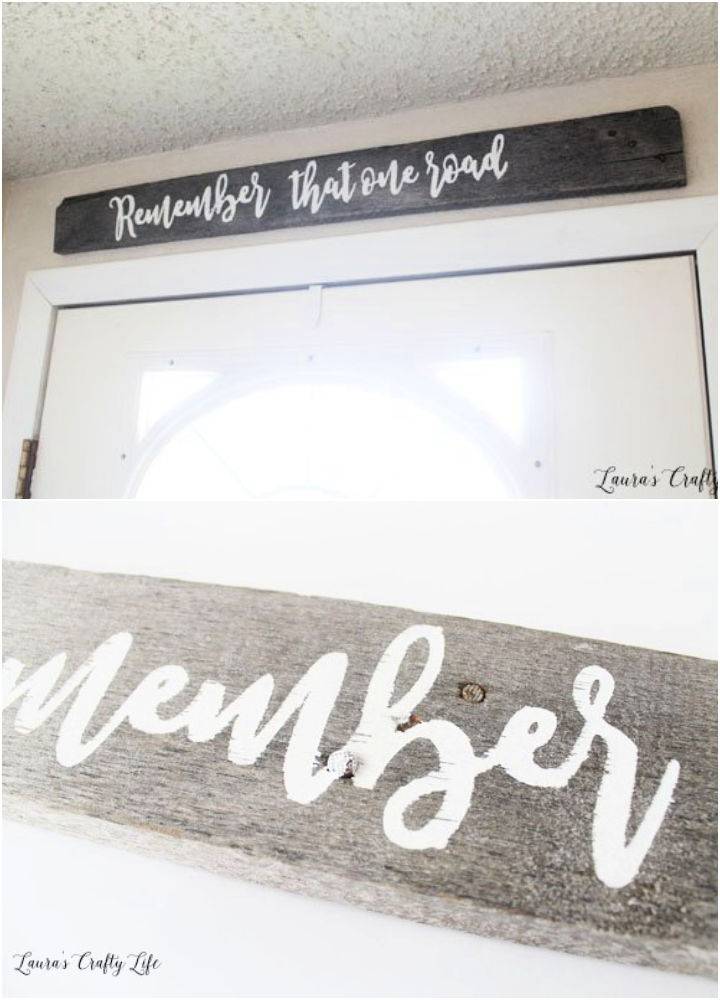 DIY Hand Painted Sign With Cricut