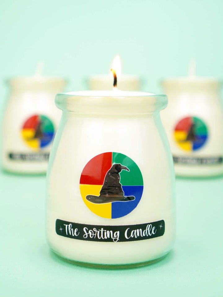 DIY Harry Potter Sorting Hat Candles