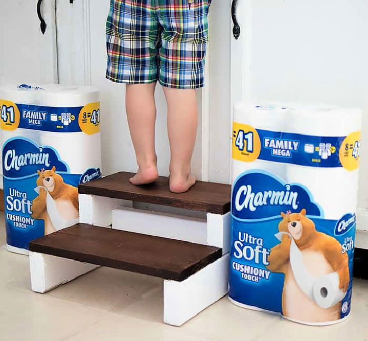 DIY Kids Wood Step Stool