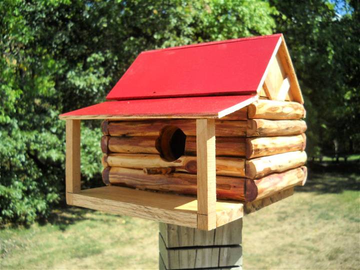 DIY Log Cabin Bird House