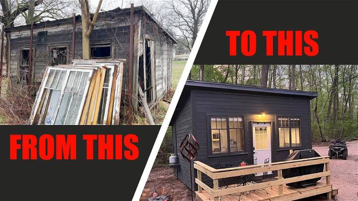 DIY Off grid Tiny House With Reclaimed Materials