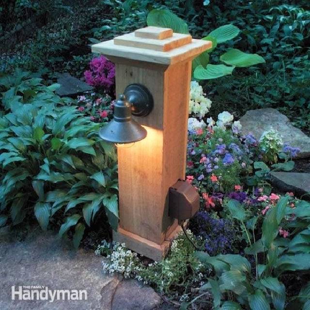 DIY Outdoor Lighting and Outlet