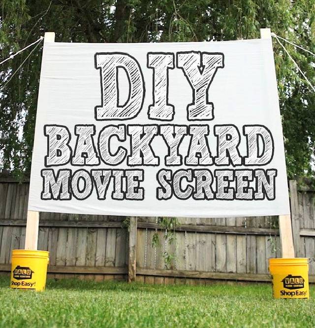 DIY Outdoor Movie Projector Screen