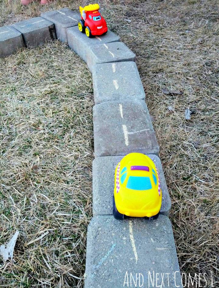 DIY Outdoor Play Roads for Kids