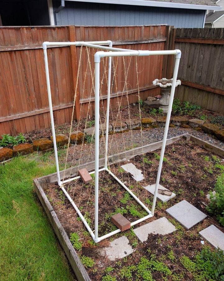 How to Make PVC Garden Trellis