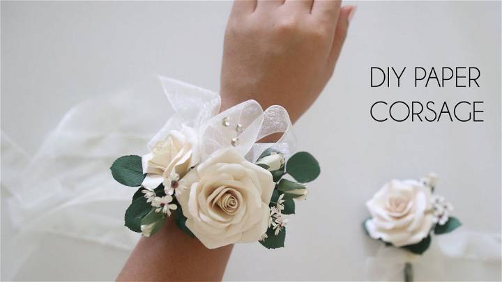 DIY Paper Flower Corsage