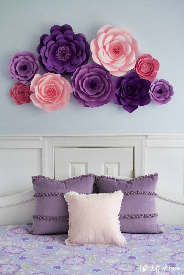 DIY Paper Flowers for Wall