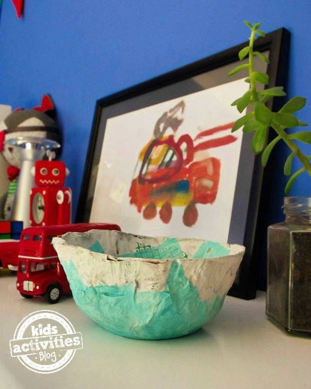 DIY Paper Mache Bowl for Preschoolers