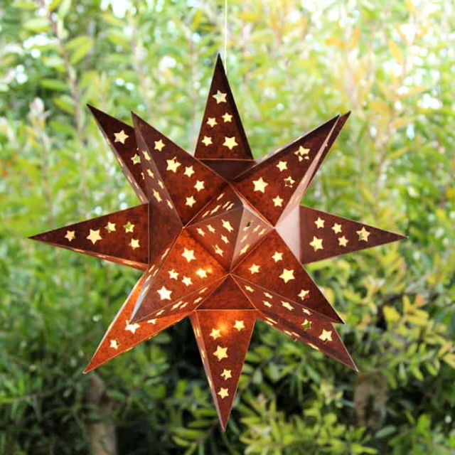 DIY Paper Star Lantern That Looks Like Metal