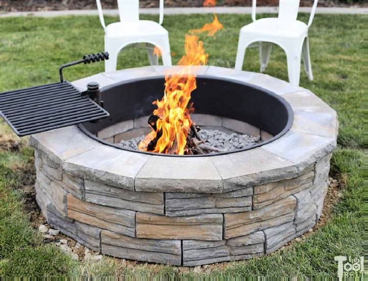 DIY Permanent Backyard Fire Pit