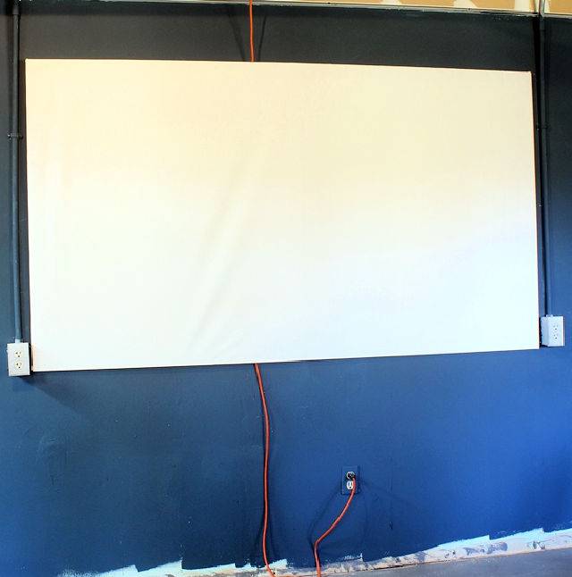 DIY Roll Up Projector Screen for Less Than $20
