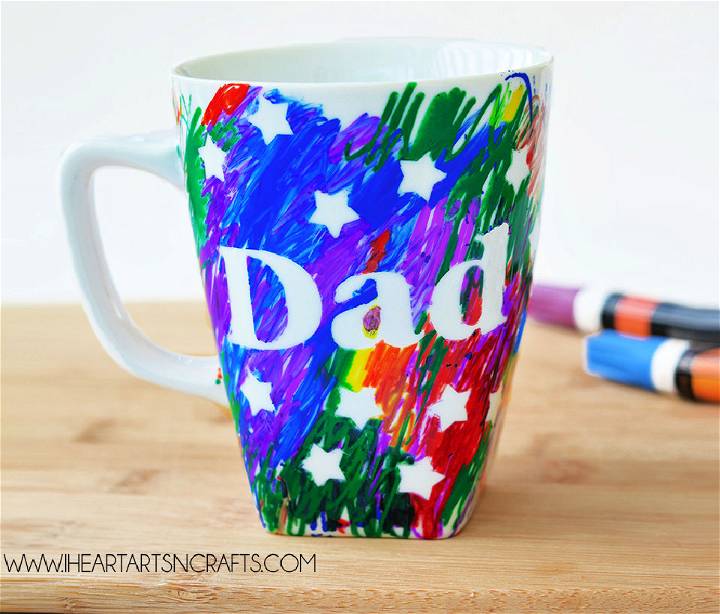 DIY Scribble Mug Father's Day Gift
