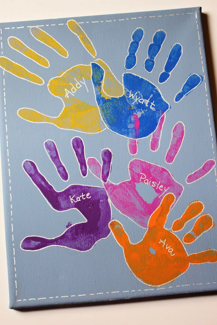 DIY Special Collage Handprint Art