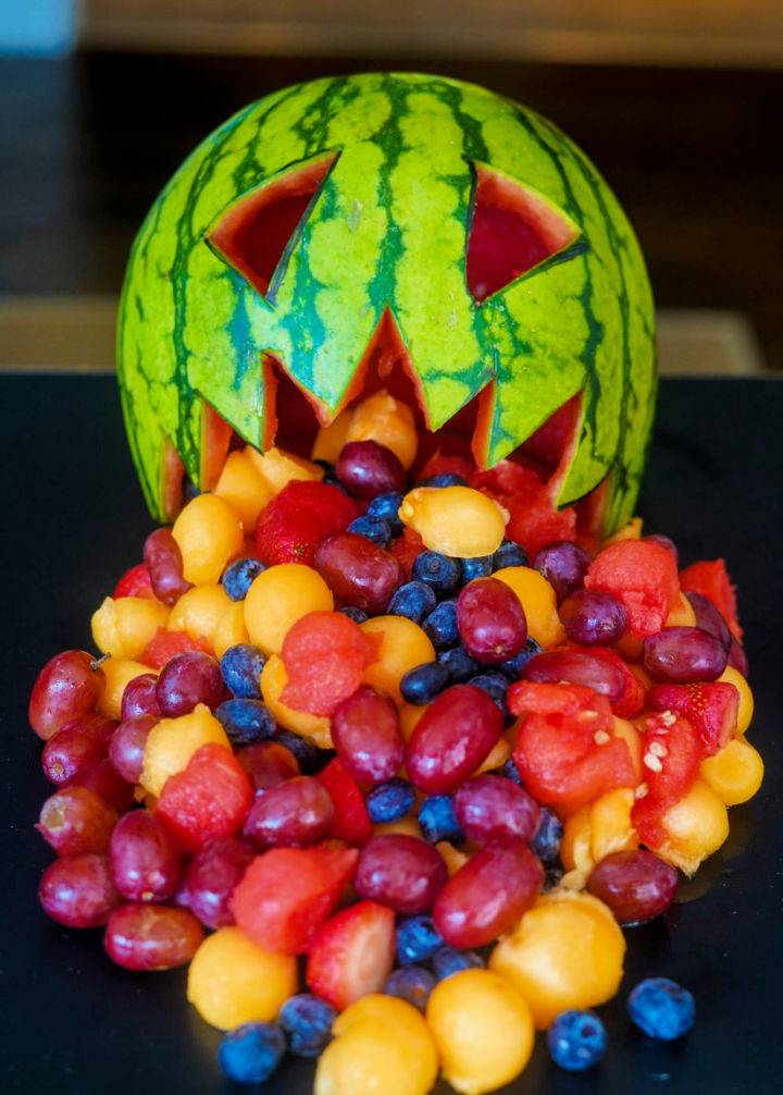 DIY Spooky Halloween Watermelon