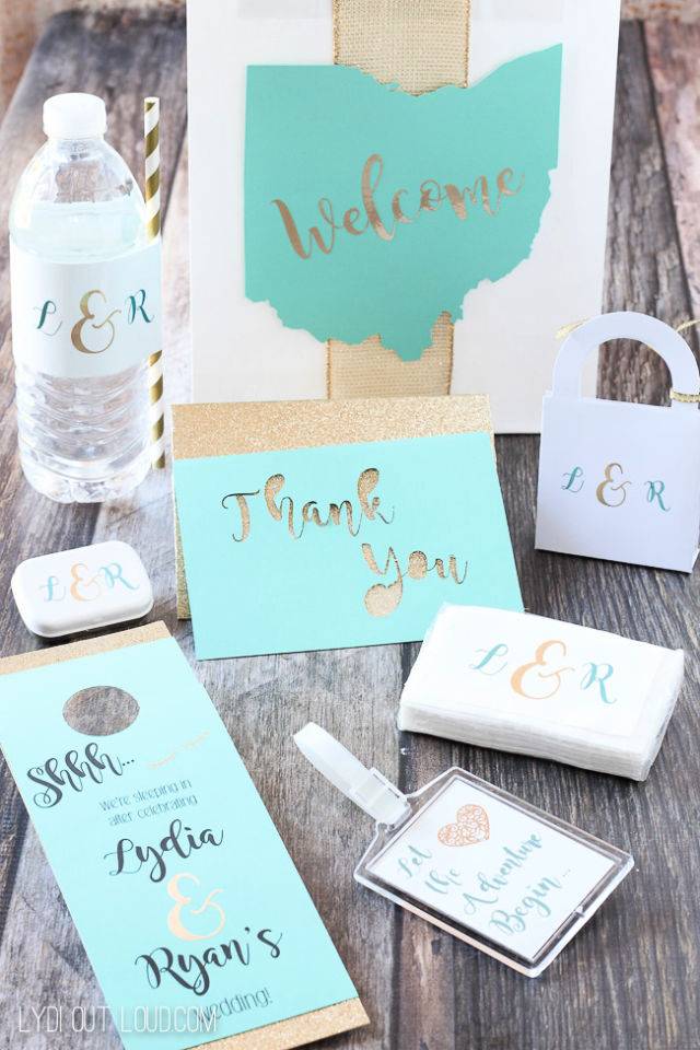 DIY Wedding Guest Gift Bags and Essentials