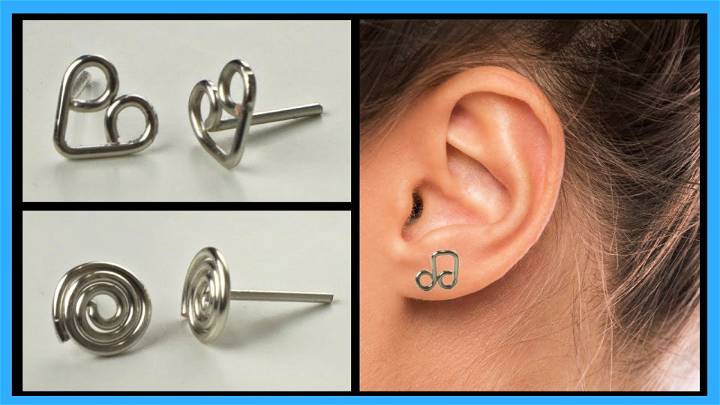 DIY Wire Stud Earrings