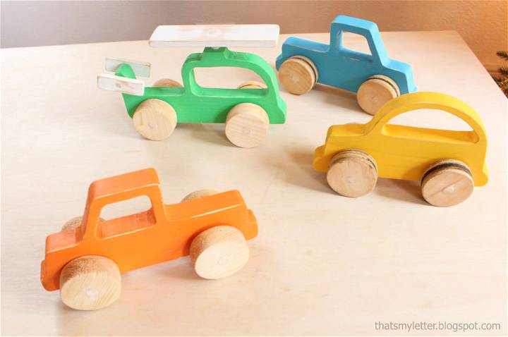 DIY Wood Push Car Truck and Helicopter Toys