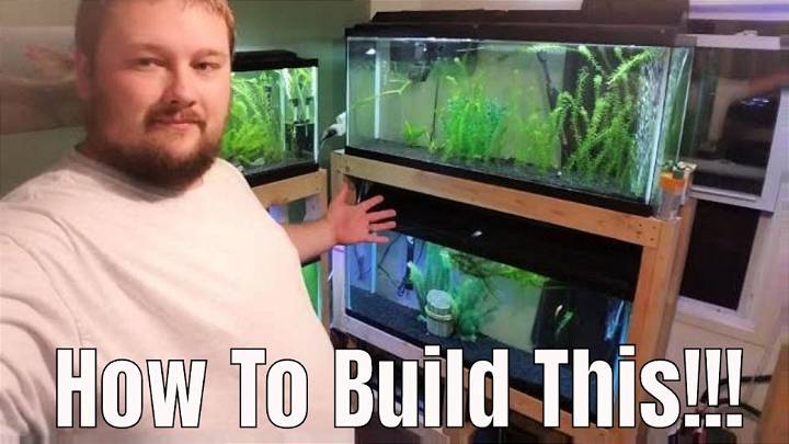 DIY Wooden Fish Tank Stand 55 Gallon