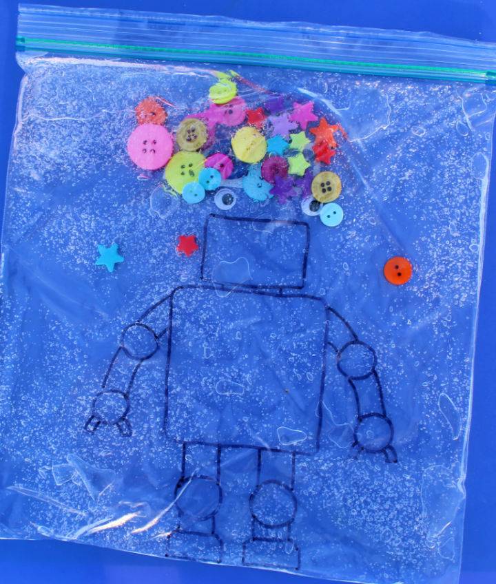 Decorating Robots Sensory Bags