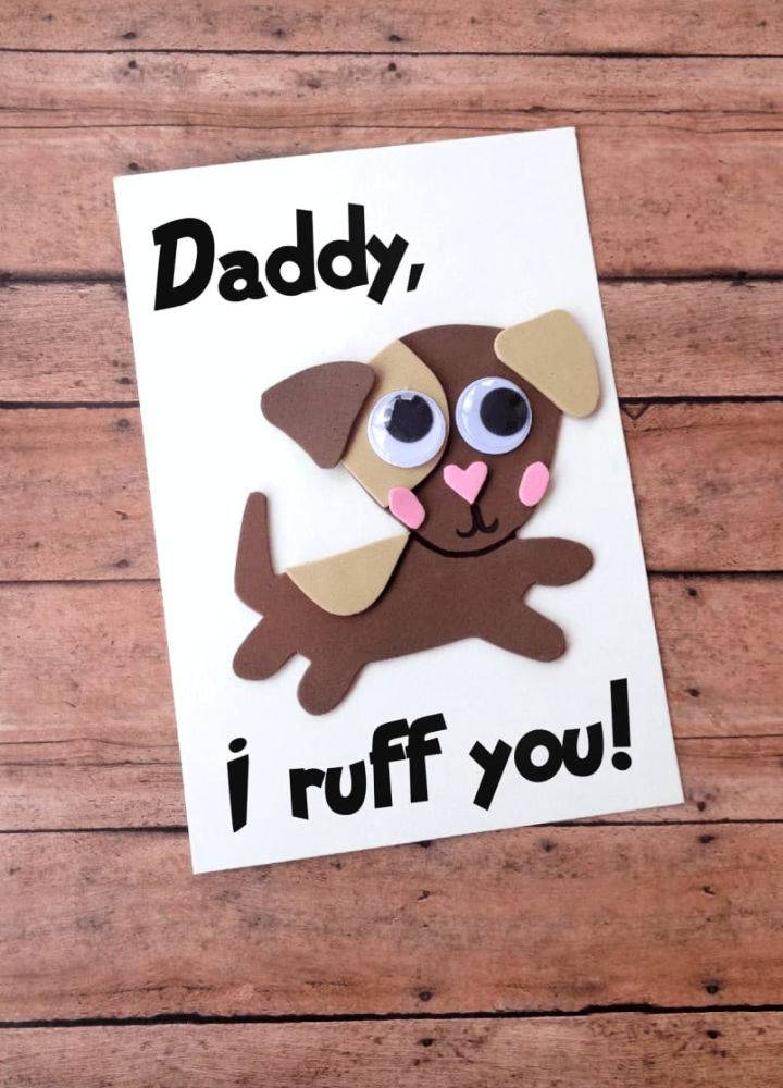 Dog Themed Fathers Day Card for Dads