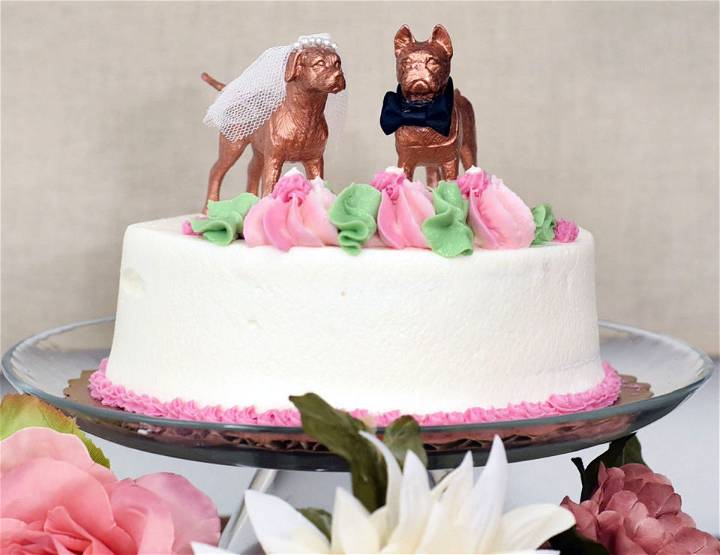 DIY Dog Wedding Cake Topper 