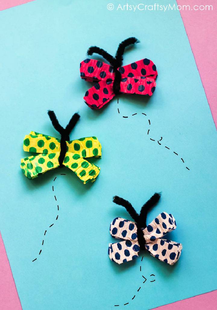 Easy Crepe Paper Butterfly Craft