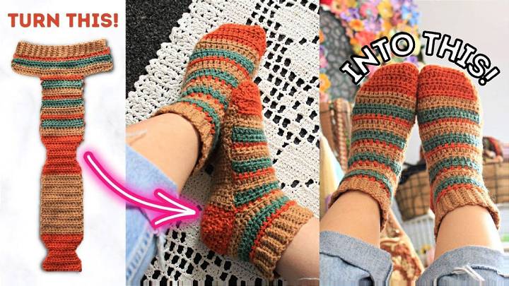 Easy Crochet Socks Pattern for Beginners
