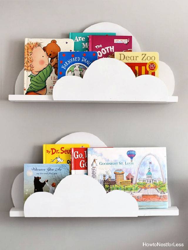 How to Make Cloud Bookshelf Ledges