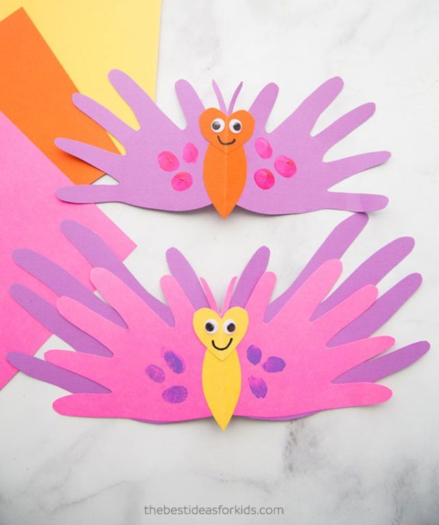 Easy DIY Handprint Butterfly Card