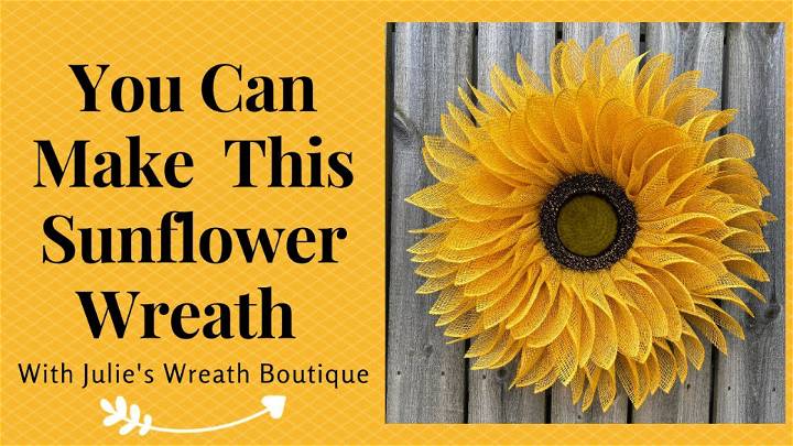 DIY Sunflower Wreath for Beginners