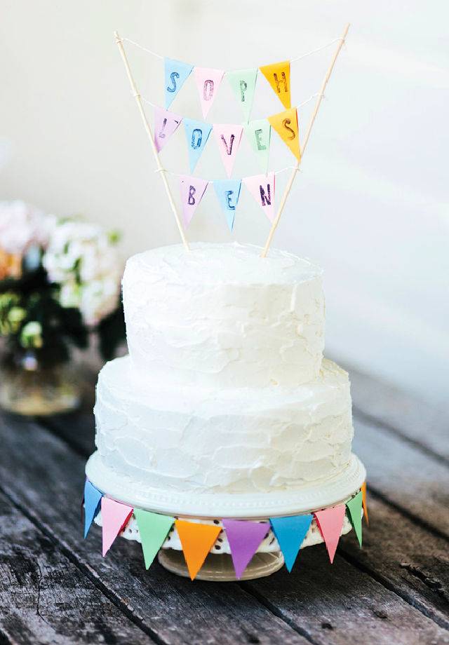 Easy DIY Wedding Cake Topper