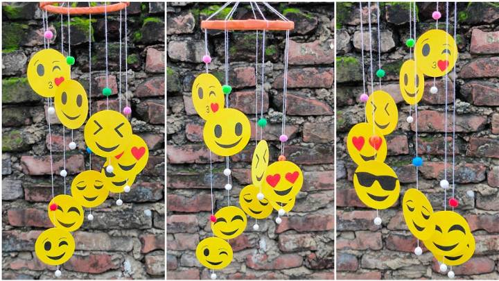 Easy Paper Emoji Wall Hanging Craft