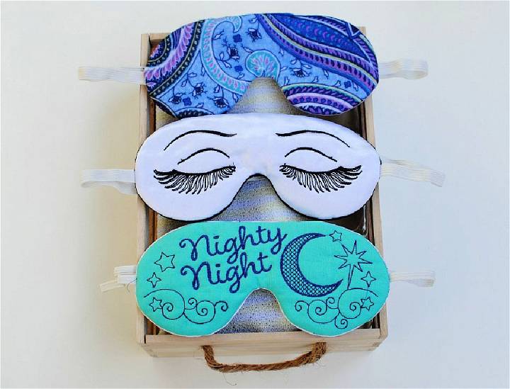 Embroidered Sleep Masks for Mother’s Day